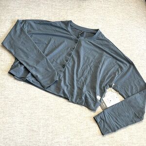 Vuori Long Sleeve Tee in Slate Blue